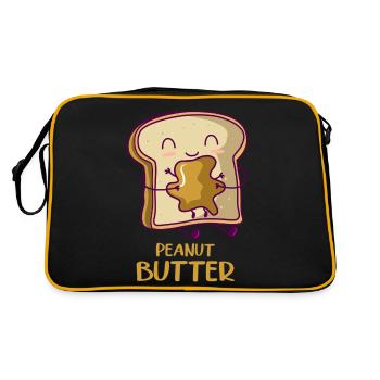 Erdnussbutter Pb&j Peanut Butter Jelly Halloween - Retro Bag - black/gold - Back