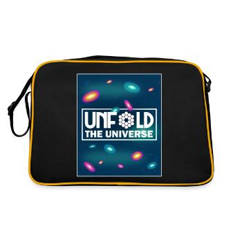 UNFOLD THE UNIVERSE - Retro Bag - black/gold - Back