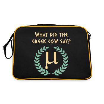 Antike Griechische Mythologie und Griechische - Retro Tasche - Schwarz/Gold - Hinten