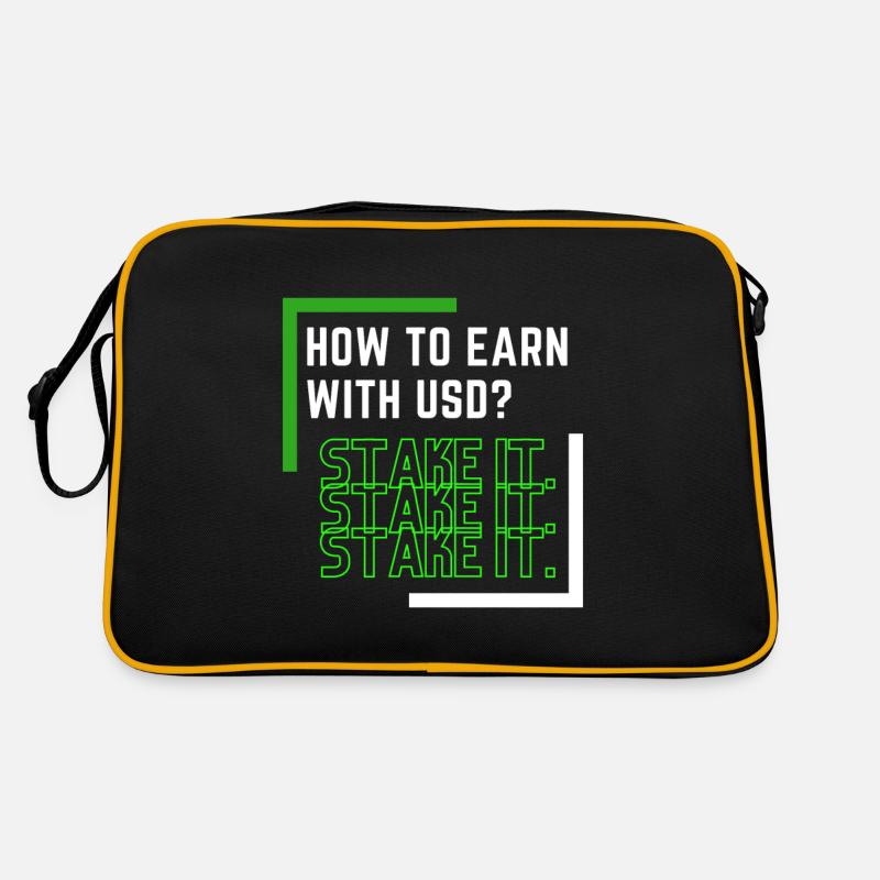 Wie kann man mit USD verdienen? Setzen Sie es ein. Retro Tasche