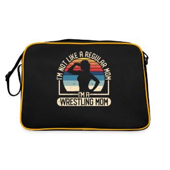 Je ne suis pas comme une mère normale, je suis une - Sac Retro - noir/or - Dos