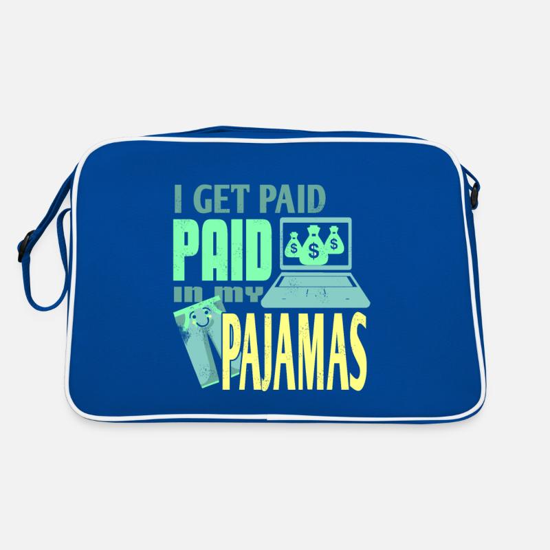 I Get Paid In My Pajamas Retro Work From Home Retro Bag
