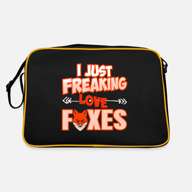 I Just Freaking Love Foxes Cool Fox Lover Tea Retro Bag