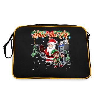 Père Noël et Elf Prix élevé de l’essence - Ce que l’Elfe - Sac Retro - noir/or - Dos