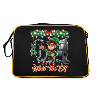 Drôle d’humour gaz cher Noël 2022 - Sac Retro - noir/or - Dos