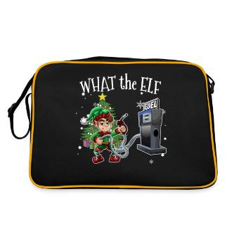 Ce que l’Elfe - FunnY Christmas Expensive Gas - Sac Retro - noir/or - Dos