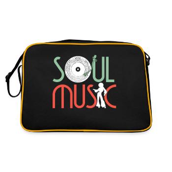 | de vêtements Funk Costume vintage des années 70 pour la musique soul - Sac Retro - noir/or - Dos