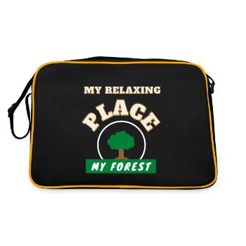 my place of relaxation: - Retro Bag - black/gold - Back