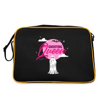 Ghosting Queen - Retro Tasche - Schwarz/Gold - Hinten