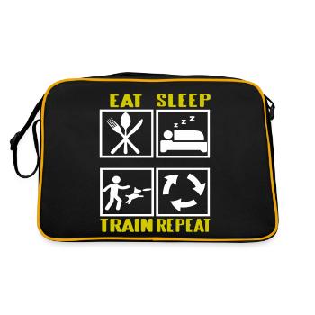 East Sleep Train Répéter Cool Chien de Dressage Chien - Sac Retro - noir/or - Dos