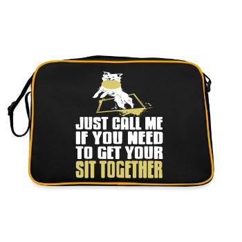 Just Call Me If You Need To Get Your SIT Together - Retro Bag - black/gold - Back