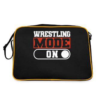Drôle Hobby Wrestle Sport Wrestling - Sac Retro - noir/or - Dos