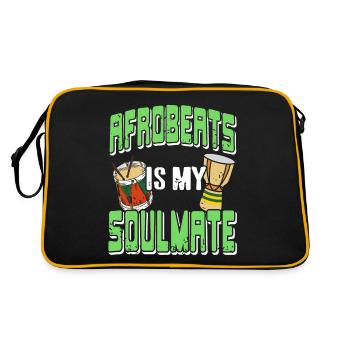 Afrobeats est mon âme sœur Retro Afrobeat Lover - Sac Retro - noir/or - Dos