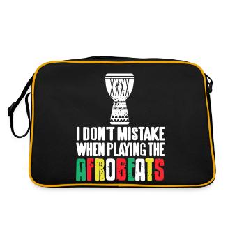 Je ne me trompe pas en jouant the Afrobeats Funny - Sac Retro - noir/or - Dos