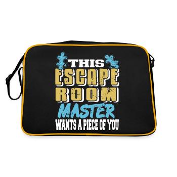Ce maître de salle d’évasion veut un morceau de vous drôle - Sac Retro - noir/or - Dos