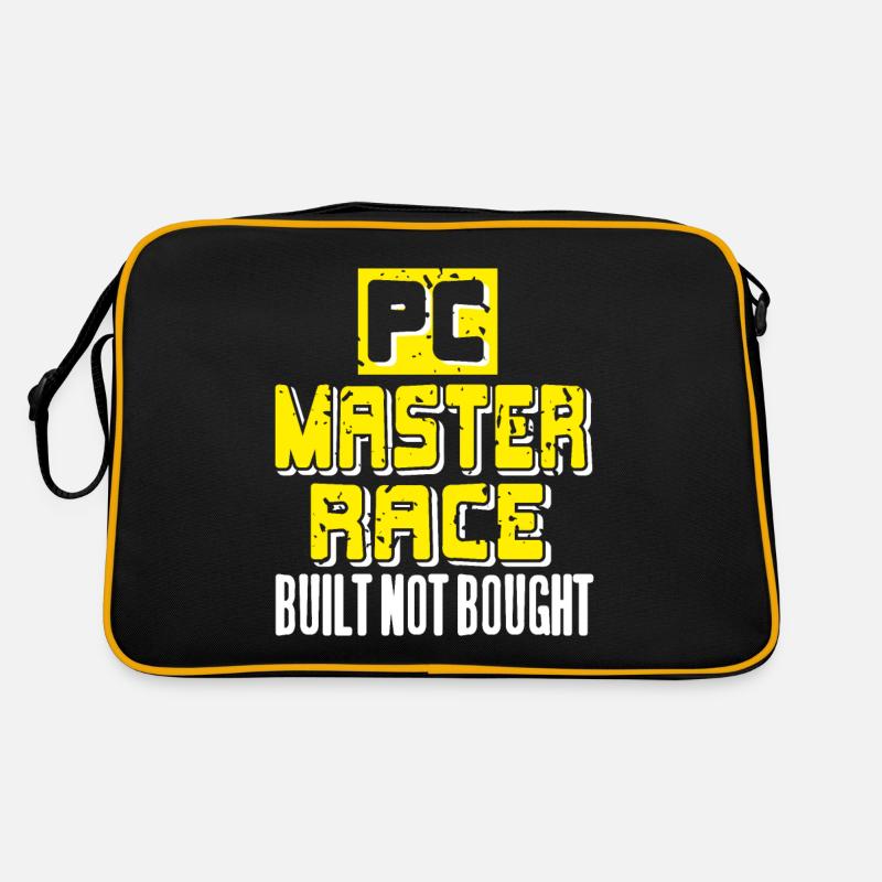 PC Master Race Built Not Bought Funny Retro Retro Tasche