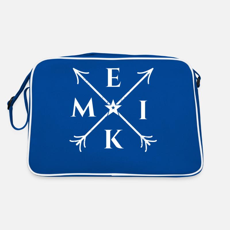 Meik X- Form Motiv Meik Geschenk Retro Tasche