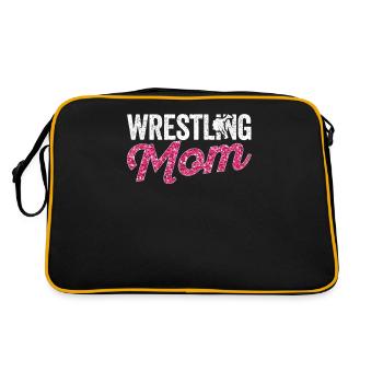 Drôle de lutteur Mama Wrestling Fête des mères Wrestling Mom - Sac Retro - noir/or - Dos