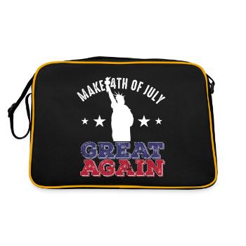 Make 4th Of July Great Again Retro Vintage - Sac Retro - noir/or - Dos