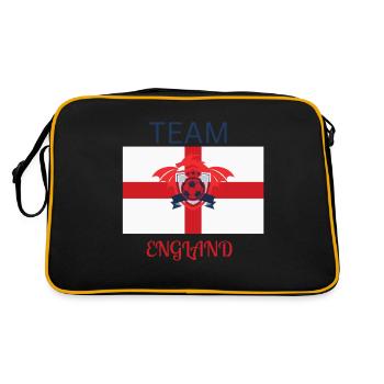 TEAM ENGLAND , football , soccer team - Retro Bag - black/gold - Back