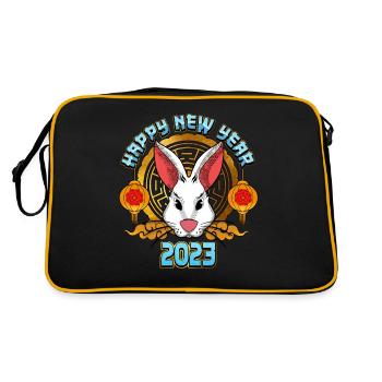 Chinese New Year 2023 Year of the Rabbit - Retro Bag - black/gold - Back