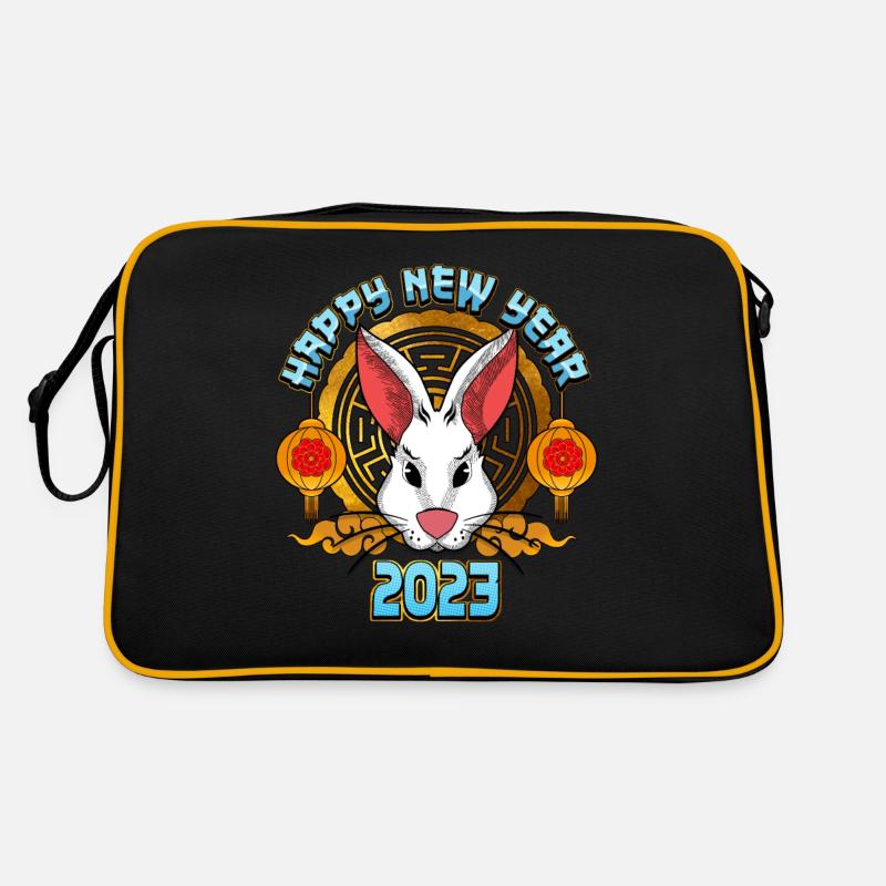 Nouvel An chinois 2023 Année du lapin Sac Retro