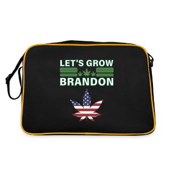 Cultivons Brandon Cannabis Cannabis Légalisation de la marijuana - Sac Retro - noir/or - Dos