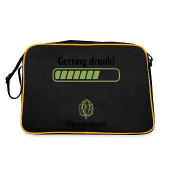 Getting drunk please wait - Retro Bag - black/gold - Back