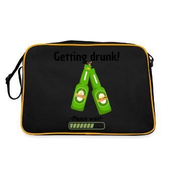 Getting drunk 2 - Retro Bag - black/gold - Back
