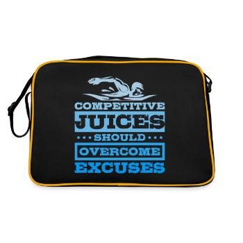 Les jus de compétition de natation devraient être surmontés - Sac Retro - noir/or - Dos