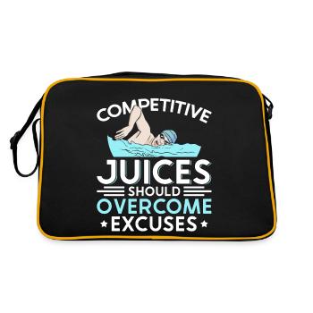 Les jus de compétition de natation devraient être surmontés - Sac Retro - noir/or - Dos