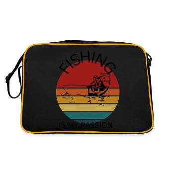 Fishing is my passion fishing - Retro Bag - black/gold - Back