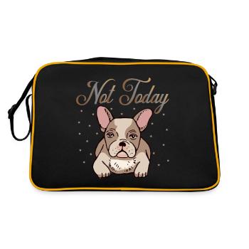 Not today - Retro Bag - black/gold - Back