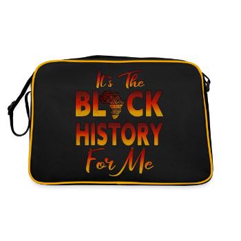 Its Black History For Me African Pride - Retro Bag - black/gold - Back