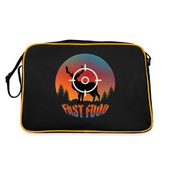 Chasse au cerf Fast-food Funny Hunter - Sac Retro - noir/or - Dos