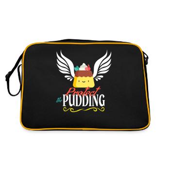 Protégez le pudding Christmas Funny Candy Sarcasme - Sac Retro - noir/or - Dos