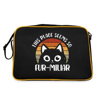 cet endroit semble si en fourrure miliar Design pour un animal de compagnie - Sac Retro - noir/or - Dos