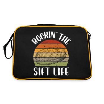 rocking the sift life Design for a archeology - Retro Bag - black/gold - Back