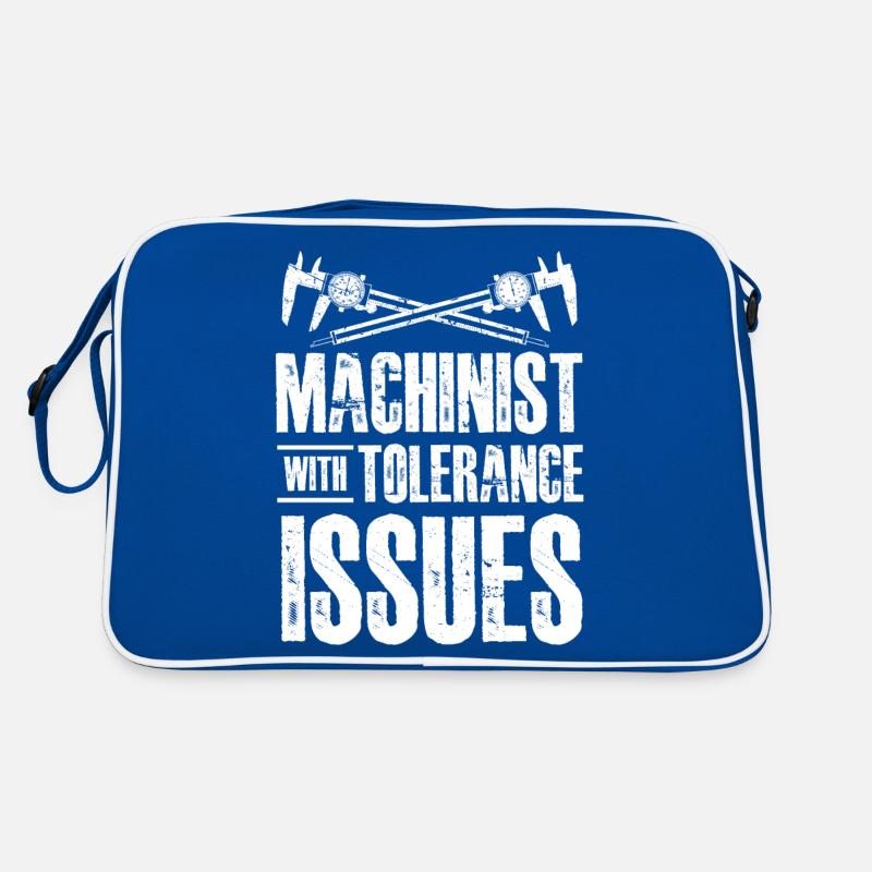 machiniste avec des problèmes de tolérance Conception Sac Retro