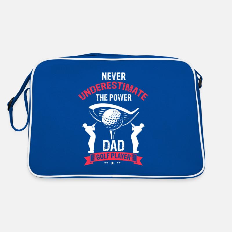 Never Underestimate The Power DAD Golf Player Retro Tasche