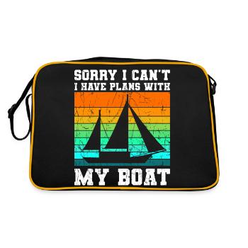 J’ai des plans avec mon bateau bateau - Sac Retro - noir/or - Dos