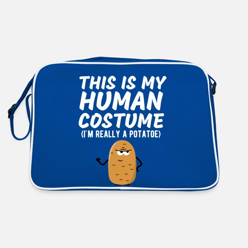 This Is My Human Costume I'm Really A Potato Funny Retro Bag