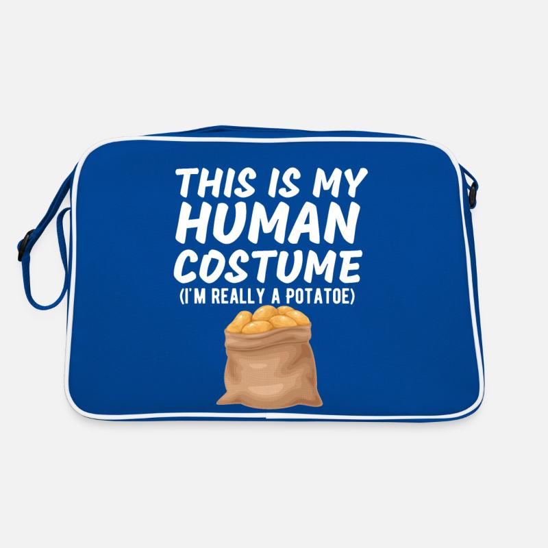 This Is My Human Costume I'm Really A Potato Funny Retro Bag