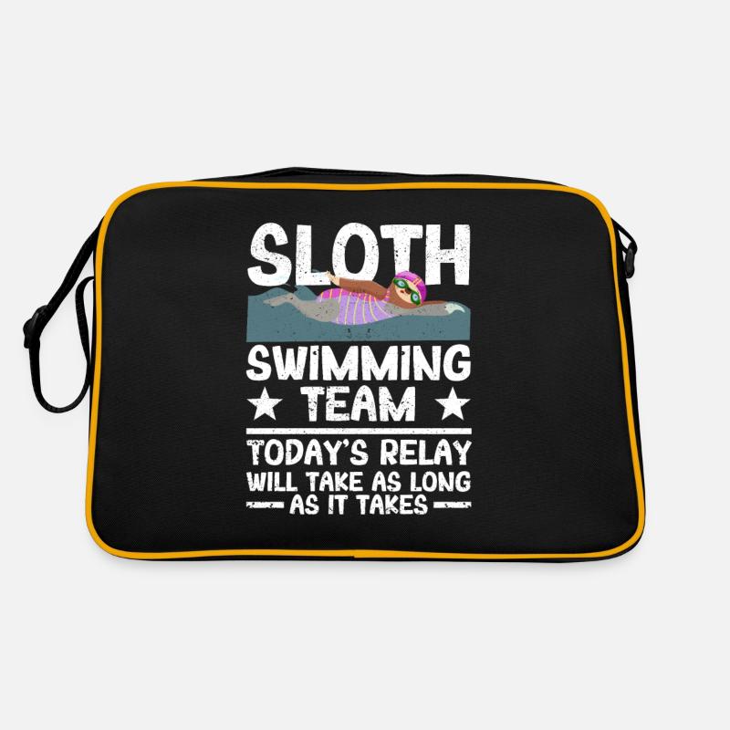 Équipe de natation paresseuse Drôle de natation synchrone Sac Retro
