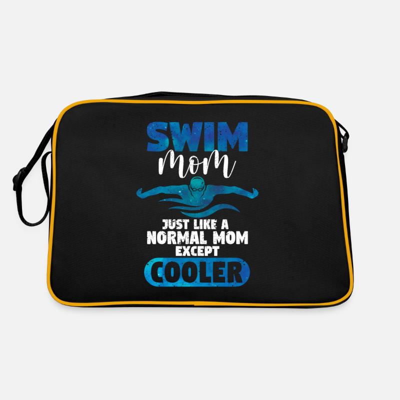 Swim Mom Lustig Schwimmen Mum Schwimmer Muttertag Retro Tasche
