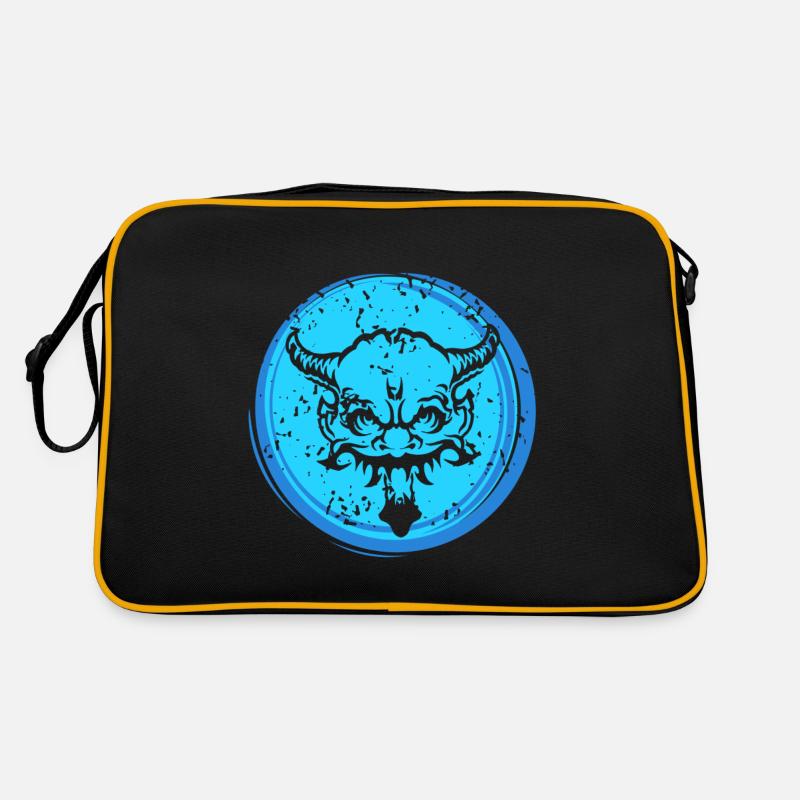 Retro Demon Devil Art Halloween Designs Retro Tasche