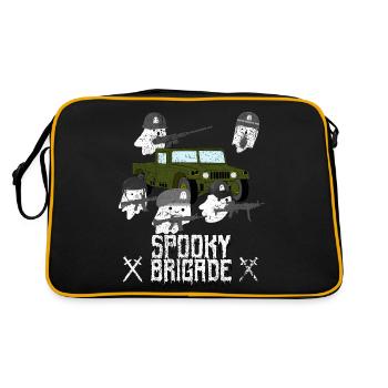 Spooky Brigade, Ghost Soldiers - Retro Bag - black/gold - Back