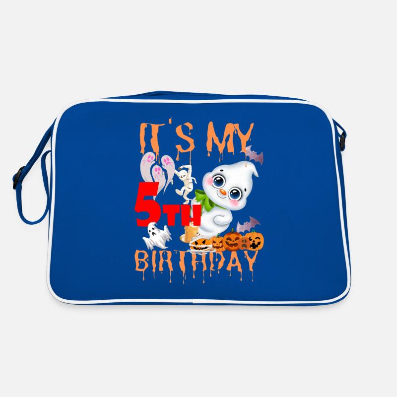 C’est mon 5e anniversaire Halloween Birthday Ghosts Sac Retro