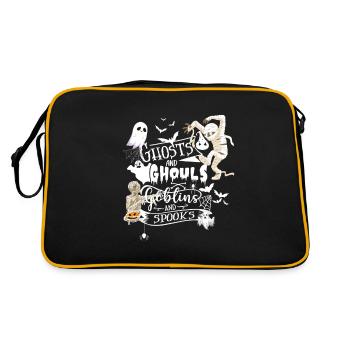 Fantômes Goules Gobelins Fantômes Halloween - Sac Retro - noir/or - Dos