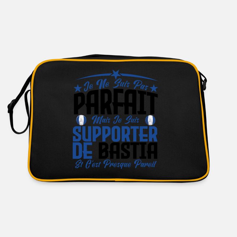 je ne suis pas parfait, supporteur de Bastia. Sac Retro